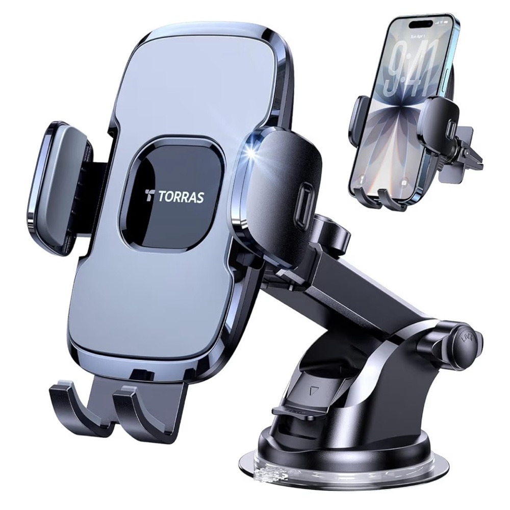 Torras Dark Gray/Black Phone Holder for Car